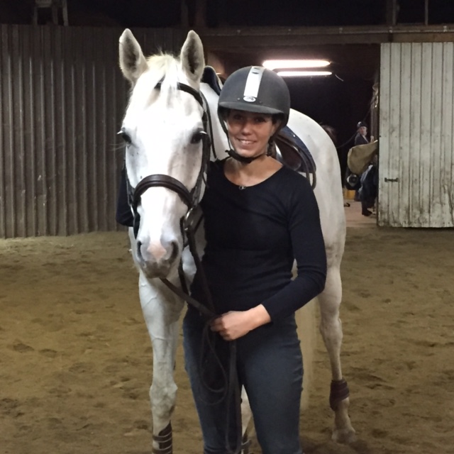 Winston after riding lesson