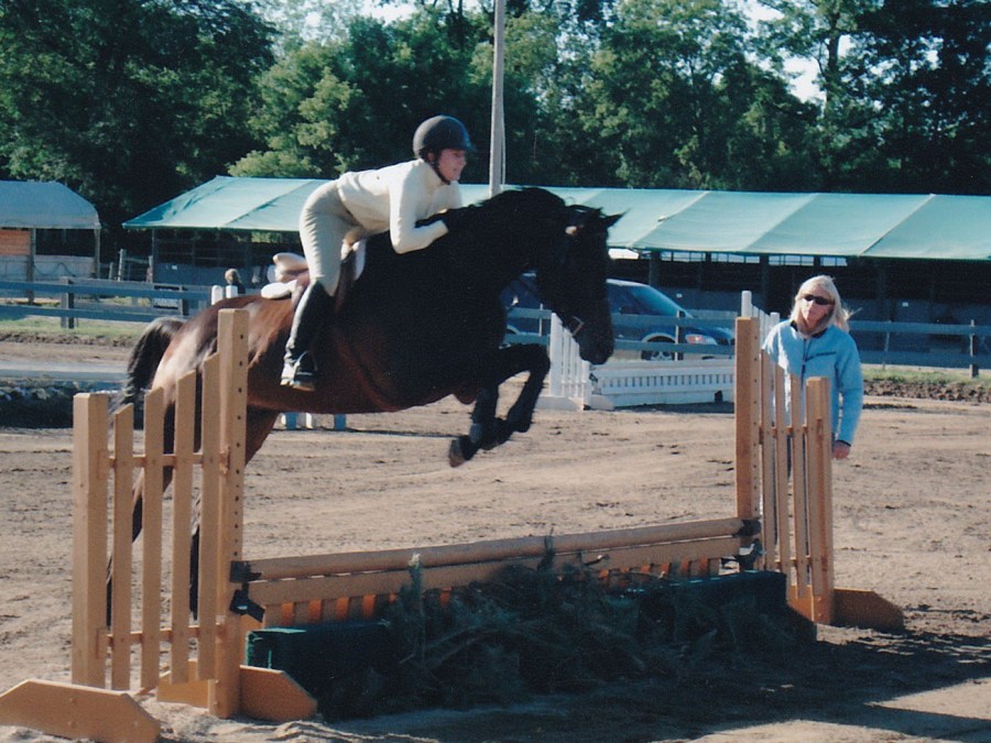 In the hunter warm up ring